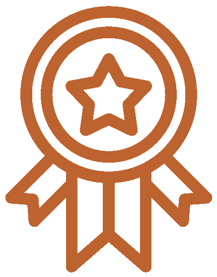 Orange medal icon